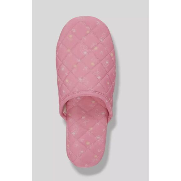Charter Club NWT size 5-6 slippers quilted memory foam, pink house shoes - Picture 2 of 6